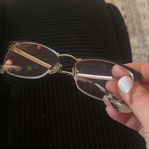 Elegant Gold Women's Glasses by PRADA! Optical Glasses! Lenses can be changed!